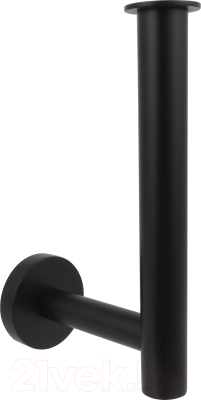 Держатель для туалетной бумаги Aquatek Вега AQ4007MB (матовый черный) - фото