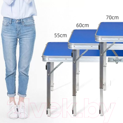 Комплект складной мебели Bison С-6-60x180 (синий)