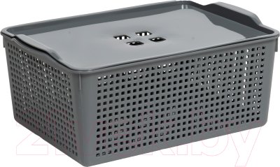 Корзина Violet Лофт с крышкой / 646118 - фото