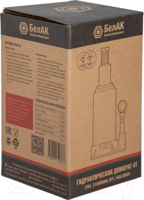 Бутылочный домкрат БелАК БАК.00028