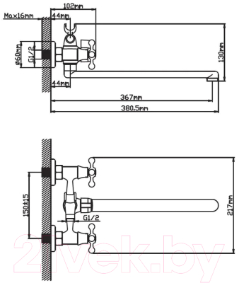 Смеситель Эверест B23-351