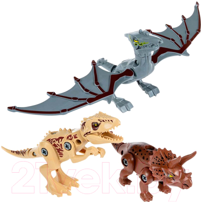 Конструктор Bondibon Динозавры 3 в 1 / ВВ6259