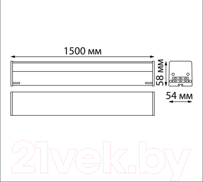Светильник линейный Novotech Bits 359113