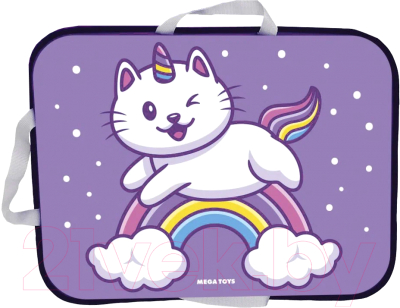 Санки-ледянка Mega Toys Кот-единорог / 22411 - фото