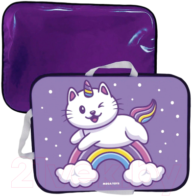 Санки-ледянка Mega Toys Кот-единорог / 22411