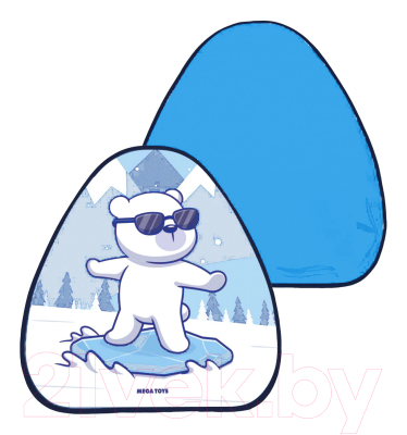 Санки-ледянка Mega Toys Медведь / 23711 - фото