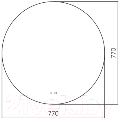Зеркало Silver Mirrors Саванна-Р D770 / LED-00002746