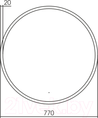 Зеркало Silver Mirrors Monaco Black D770 / LED-00002770