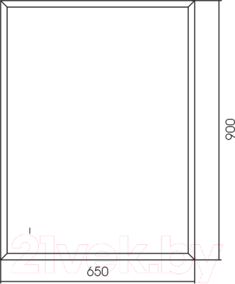 Зеркало Silver Mirrors Эдисон 65x90 / LED-00002722