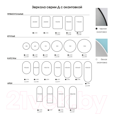 Зеркало Алмаз-Люкс Д-060