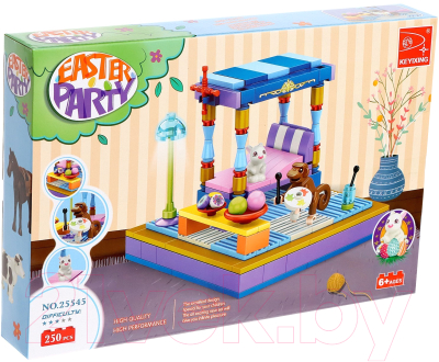 Конструктор Keyixing Весна. Спальня и зверята 25545 / 9847736 - фото