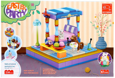 Конструктор Keyixing Весна. Спальня и зверята 25545 / 9847736