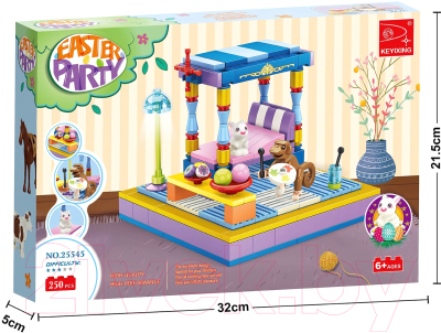 Конструктор Keyixing Весна. Спальня и зверята 25545 / 9847736