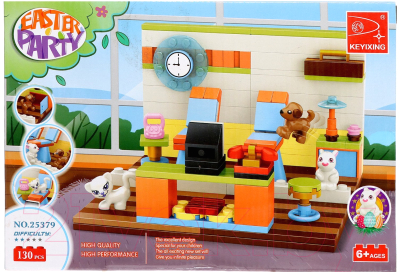 Конструктор Keyixing Весна. Кафе и зверята 25379 / 9847734