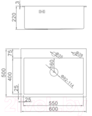 Мойка кухонная Wisent W36050В+W02B+WW405B