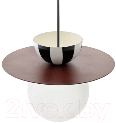 Потолочный светильник Bergenson Bjorn Anniken / BB0000503 (черный/белый/сливовый)