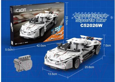 Конструктор инерционный CaDa Спорткар C52026W / 9653229
