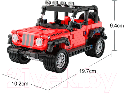 Конструктор инерционный CaDa Внедорожник C52027W / 9653230