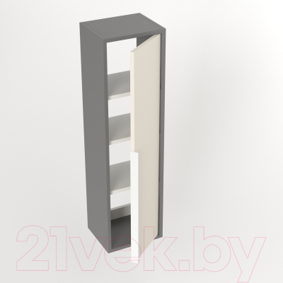 Шкаф-полупенал для ванной Дабер 015 / СТ15.0.0.19Б