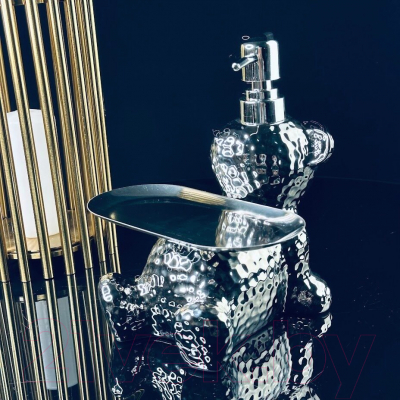 Дозатор для жидкого мыла Lenardi С подставкой 143-002