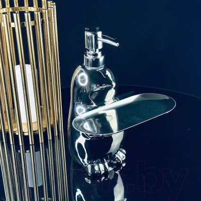 Дозатор для жидкого мыла Lenardi С подставкой 143-004