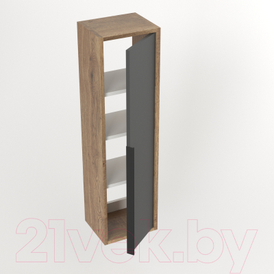 Шкаф-полупенал для ванной Дабер 015 / СТ15.0.0.22Ч