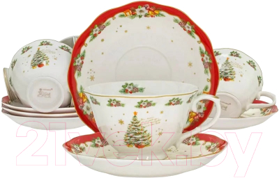 Набор для чая/кофе Lenardi Новый год 205-292 - фото