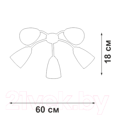 Люстра Vitaluce V3187-0/5PL