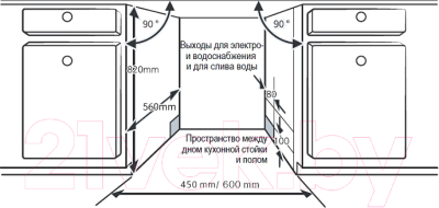 Посудомоечная машина Evelux BD 4504