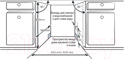 Посудомоечная машина Evelux BD 6004