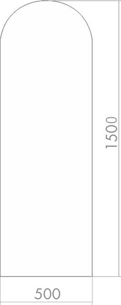 Зеркало Silver Mirrors Арка 50x150 / ФР-00000699