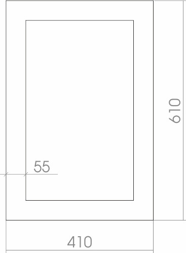 Зеркало Silver Mirrors Венге 41x61 / ФР-00000507