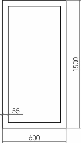 Зеркало Silver Mirrors Венге 60x150 / ФР-00000926