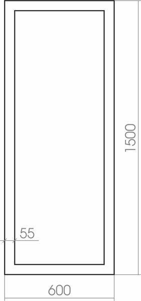 Зеркало Silver Mirrors Монреаль 60x150 / ФР-00001409