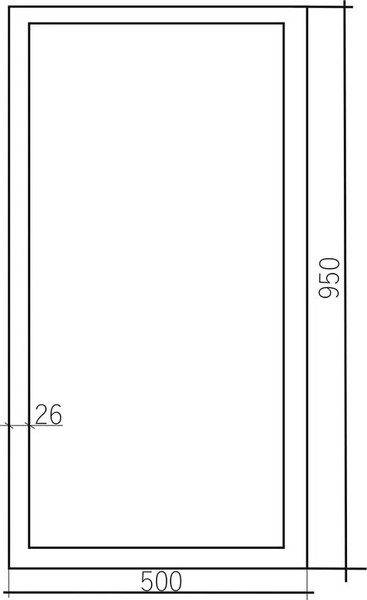 Зеркало Silver Mirrors Опера 50x95 / ФР-00001485