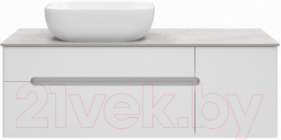Тумба под умывальник Misty Роял 120 / П-Роя-01120-011П2Я (подвесная, белый) - фото