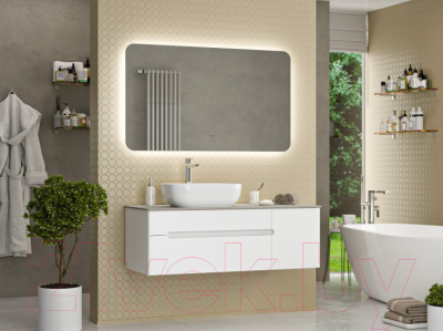 Тумба под умывальник Misty Роял 120 / П-Роя-01120-011П2Я (подвесная, белый)