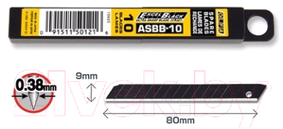 Набор сменных лезвий Olfa ASBB-10 (10шт)