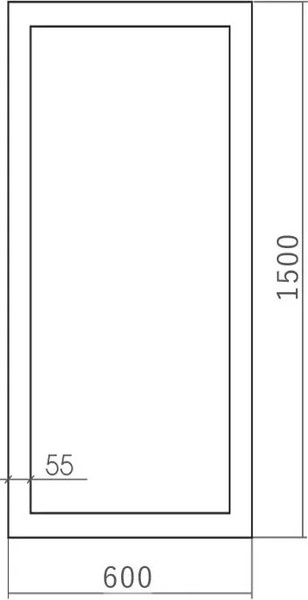 Зеркало Silver Mirrors Фараон 60x150 / ФР-00000924