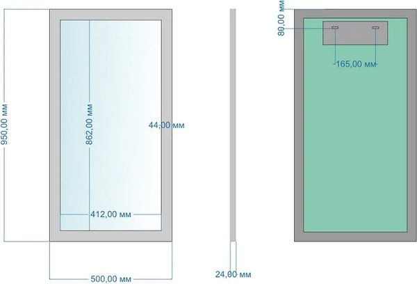 Зеркало Silver Mirrors Феникс 50x95 / ФР-00000917