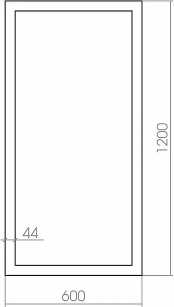 Зеркало Silver Mirrors Феникс 60x120 / ФР-00000921