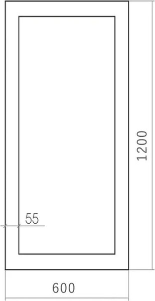 Зеркало Silver Mirrors Эфес 60x120 / ФР-00000918