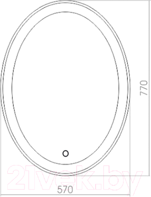 Зеркало Silver Mirrors Italia RGB 57x77 / LED-00002619
