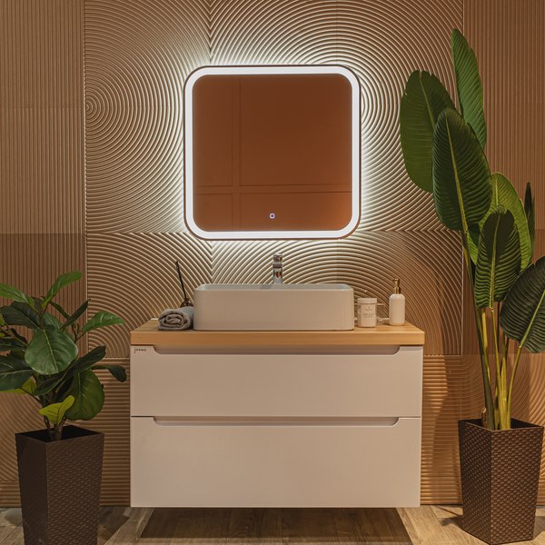 Зеркало Silver Mirrors Stiv Lite 70x68.5 / LED-00002575 - фото