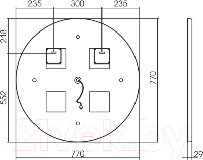 Зеркало Silver Mirrors Перла Voice D770 / LED-00002617