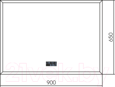 Зеркало Silver Mirrors Эдисон Метео 90x65 / LED-00002763