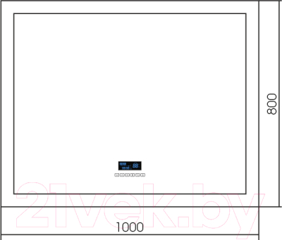 Зеркало Silver Mirrors Норма 100x80 / LED-00002327