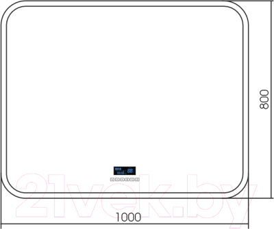 Зеркало Silver Mirrors Стив 100x80 / ФР-00001346