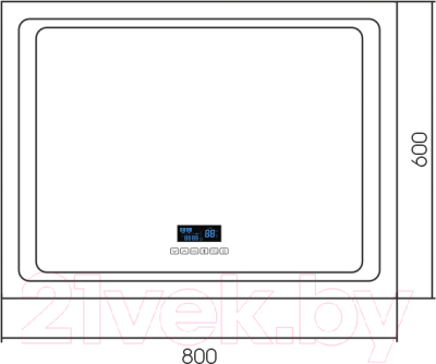 Зеркало Silver Mirrors Фортуна 80x60 / ФР-00001390