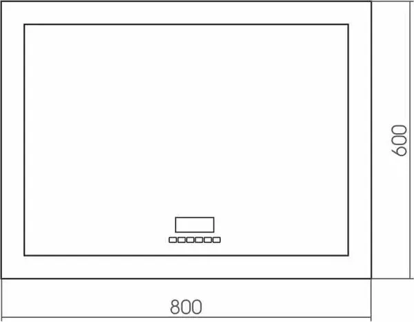 Зеркало Silver Mirrors Norma Neo 6 80x60 / LED-00002401